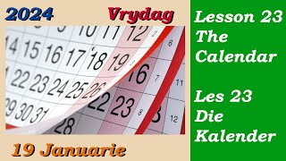 Learn Afrikaans for Beginners | The Calendar | Die Kalender |  Lesson 23