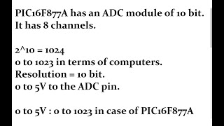 Understanding PIC16F877A ADC Module | Theory and Code Reference
