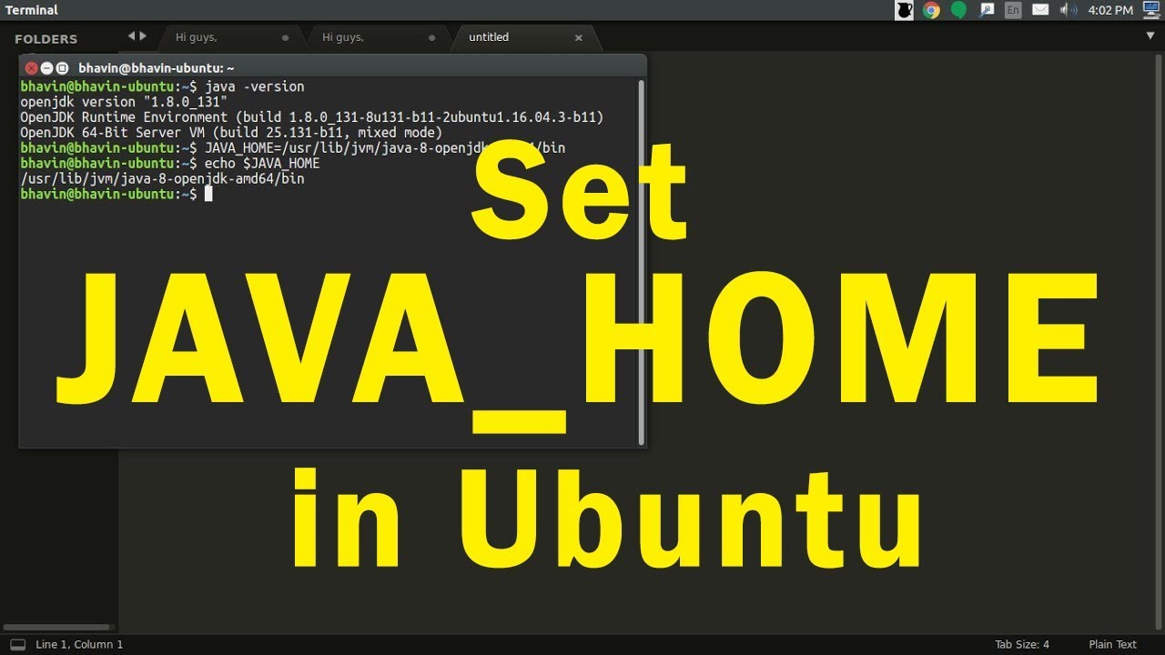 How To Set JAVA_PATH & JAVA_HOME In Ubuntu Or Linux - YouTube