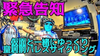 緊急告知☆仮面とパレスサイクリング走ろう🚲サイクリストの縁を検証