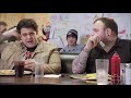 adam fights to finish enormous 12 egg omelette challenge man v food