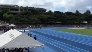 譜久里武　2016 浦添市陸上競技大会　100m