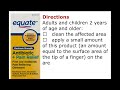 what is equate ointment used for