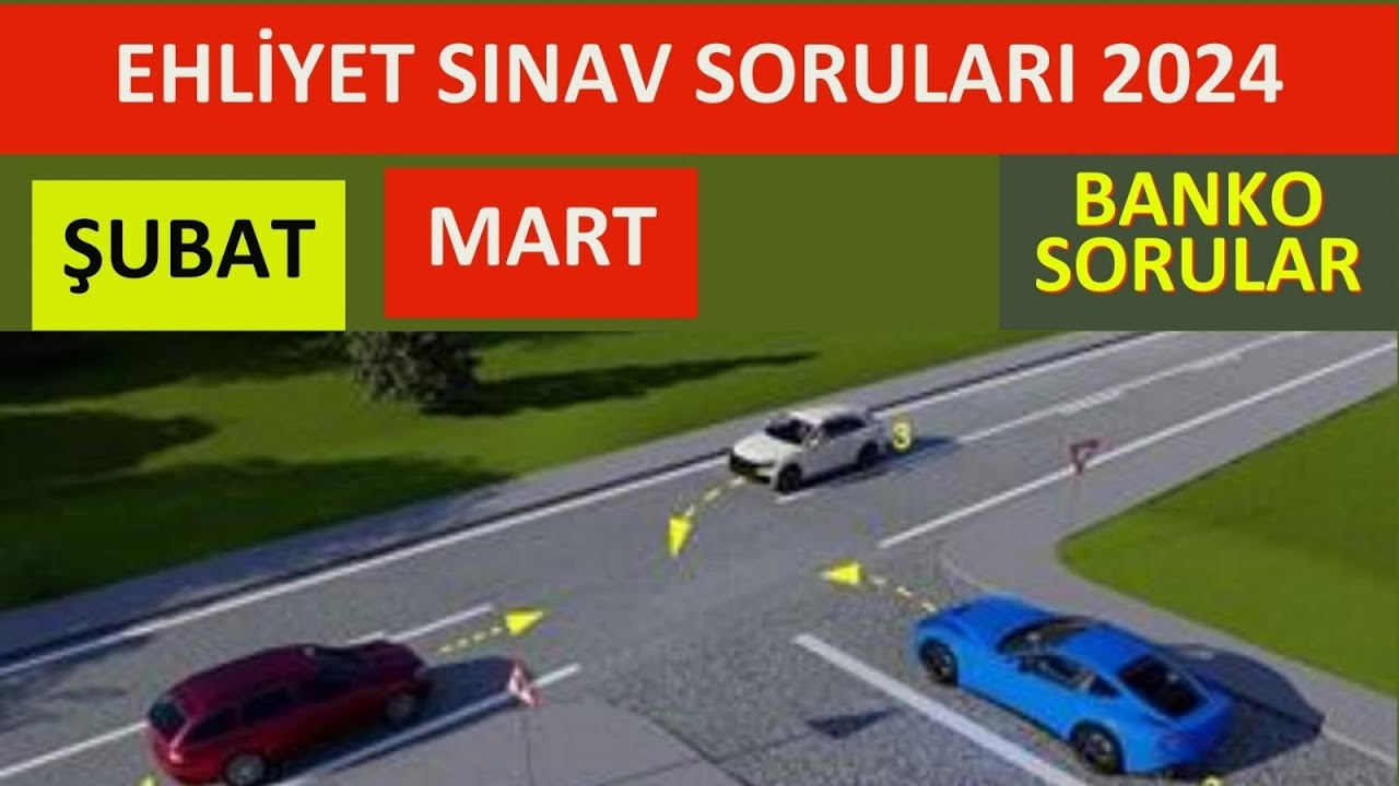 2024 TAMAMI ÇÖZÜMLÜ EHLİYET SORULARI / 2024 EHLİYET SINAV SORULARI/2024 ...