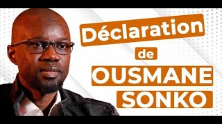 DECLARATION DE OUSMANE SONKO CE MERCREDI 24 MAI 2023