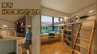 脑力空间设计师：藏有秘密基地的卧室！#home  #設計