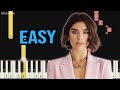 Dua Lipa, Angele - Fever | EASY Piano Tutorial by Pianella Piano
