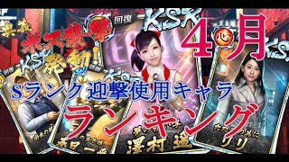 【龍オン実況】2023.4月Sランク迎撃使用キャラランキング！【龍が如くONLINE】