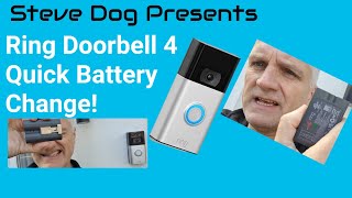 Ring Doorbell 4 Quick Battery Change!