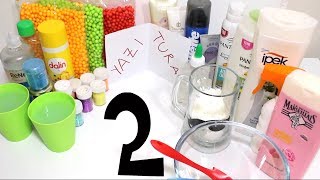 Yazı Tura Slime Challenge!! Dört Farklı Slime Yaptık - #2.bölüm - Slime Yarışması - Bidünya Oyuncak