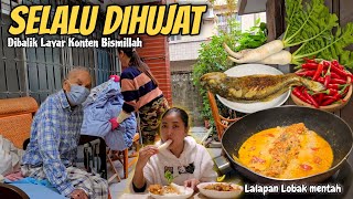 SELALU DIHUJAT⁉️ DIBALIK LAYAR KONTEN BISMILLAH‼️ MANGUT IKAN KUNING LALAPAN LOBAK MENTAH