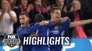 Kante's goal makes it 1-0 for Chelsea vs. Manchester United | 2016-17 FA Cup Highlights