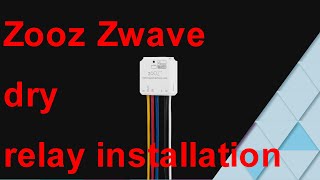 convert dumb switch to smart easily with zooz zwave dry contact relay ZEN51