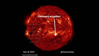 Sun News Mar 18, 2024. Giant sunspot is back!