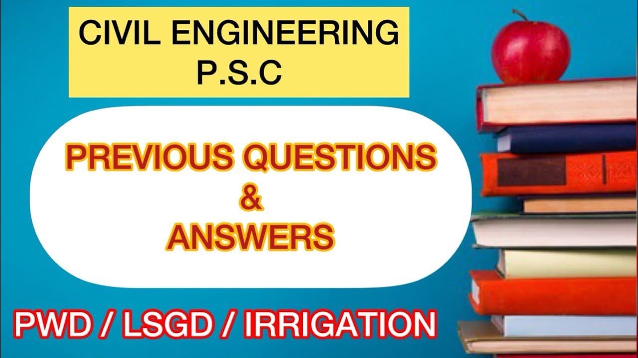 CIVIL ENGINEERING P.S.C / Previous Question Paper / M.C.Q - YouTube