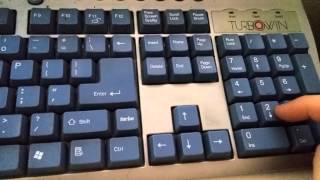How to type Numbers or use Arrows (Numlock Key)