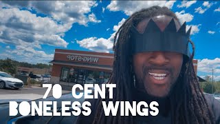 70 cent Boneless Wings at Wingstop