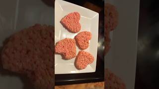 Valentines rice crispies ￼￼ #song #music #baking like and subscribe🩵