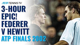 3-HOUR EPIC! Lleyton Hewitt vs Roger Federer Highlights | ATP Finals 2002 Semi-Final