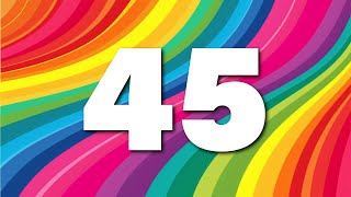 45 seconds Rainbow Countdown Timer - Silent