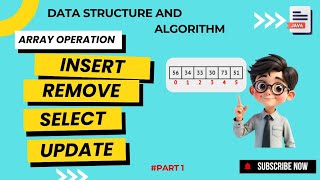 Array Operation in Data Structure & Algorithm | Insert, Remove, Select, Update | Java Tutorial Part1