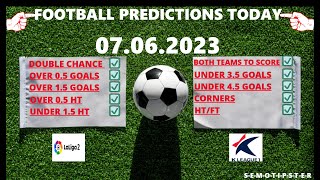 Football Predictions Today (07.06.2023)|Today Match Prediction|Football Betting Tips|Soccer Betting