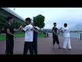 student taiji single push hand practise 學員單推手練習 陰陽五行拳學社 yin yang five elements fist society hk