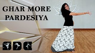 Easy dance steps for Ghar More Pardesiya song