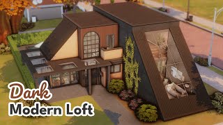 Dark Modern Loft ☕ The Sims 4 Speed Build