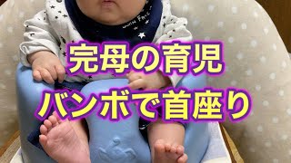 【完母育児】3ヶ月経ったお乳の状態は？バンボで首バランスとる練習