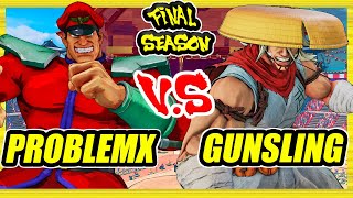 SFV CE 🔥 ProblemX (M.Bison) vs GunSlinga (Zeku) 🔥 Ranked Set 🔥 Street Fighter 5