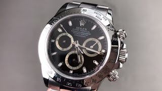 Rolex Daytona Cosmograph Black Dial 116520 Rolex Watch Review