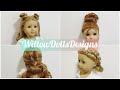 four bun hairstyles for american girl dolls