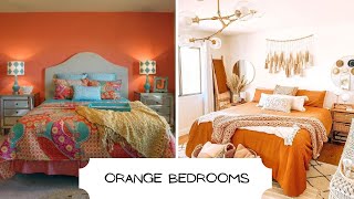 Orange Bedroom Home Decor \u0026 Home Design | And Then There Was Style