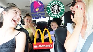 Letting The Person in FRONT of Me DECIDE What We Eat for 24 HOURS!