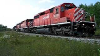 CP Herzog ballast train west of Thunder Bay