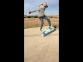 gnarly kickflip on a mini ramp