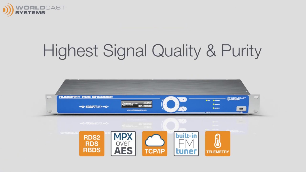 Audemat Rds Encoder Youtube