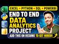 End to End Data Analytics Project | Excel + Python + SQL + Power BI (Step-by-Step)