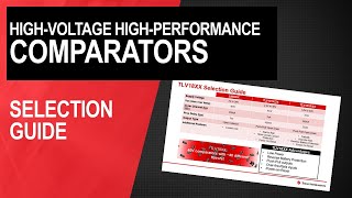 High-voltage high-performance comparators selection guide