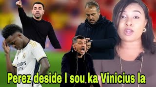 Perez pran yon desizyon ak Vinicius. Nap sezi tande. Denye joune LDC a. Dosye mercato a.