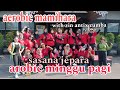 aerobic minggu pagi sasana jepara / aerobic mami hara with zin antix zumba / musik jawa