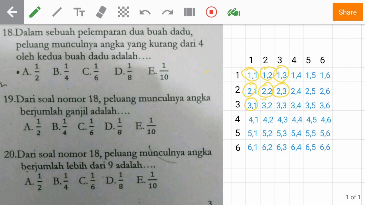 Matematika SMP Kelas 9: Contoh Soal Matematika Peluang Kelas 9 Dan ...