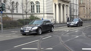 2x Sonderschutzfahrzeug Personenschutz Polizei Köln in Bonn - Beinaheunfall da kein Sondersignal an