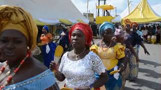 day one of the OTU-OMA ODOKUN CULTURAL ANNUAL FESTIVAL 2024@ ODION ROAD WARRI DELTA STATE NIGERIA