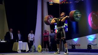 Samvel Gasparyan (94) - 196kg Clean and Jerk @ 2016 European Junior Championships