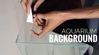Aquarium background | How to use aquarium background | Black aquarium vinyl background