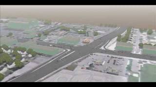 Continuous Flow Intersection Utah - Quadstone Paramics Animation
