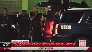 2 San Jose Police Department officers shot in line of duty