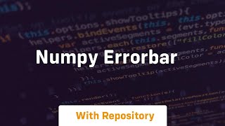 numpy errorbar